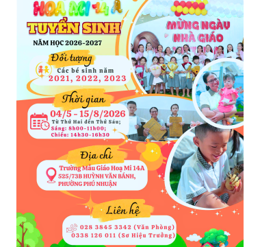 TUYỂN SINH NĂM HỌC 2026-2027